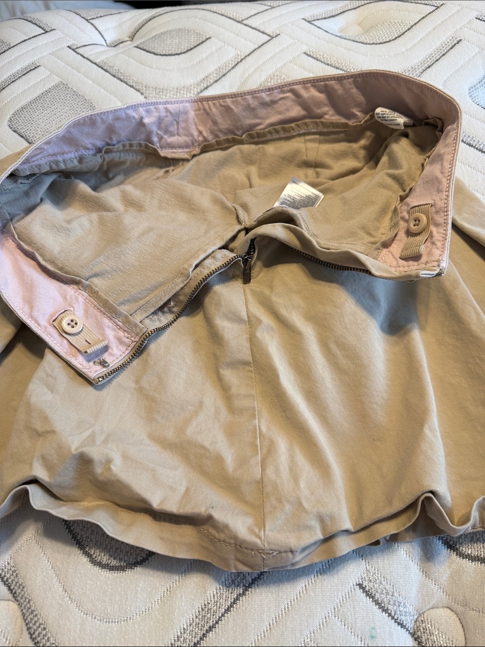 Uniform Skort GAP Girls Khaki Pleated Skort - Picture 4 of 5